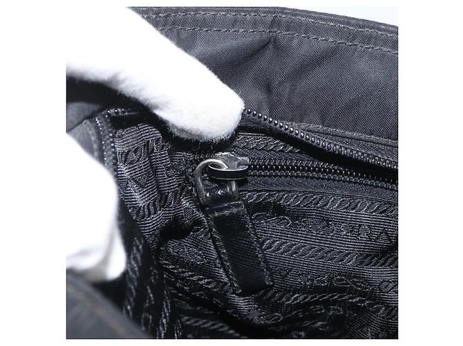 Borsa a Spalla PRADA Nylon Nero Argento Autentica ka3438A - vista 22