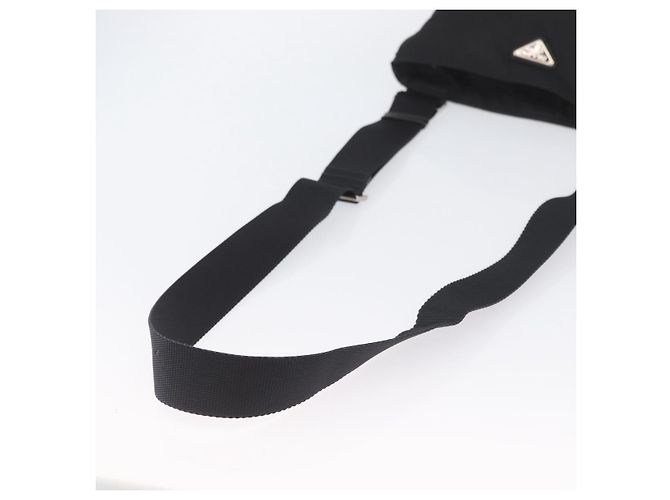 Borsa a Spalla PRADA Nylon Nero Argento Autentica ka3438A - vista 7