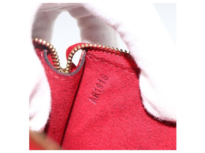 LOUIS VUITTON Pochette Accessori Epi Rossa M52947 LV Auth LNZ958 Rosso - vista 12