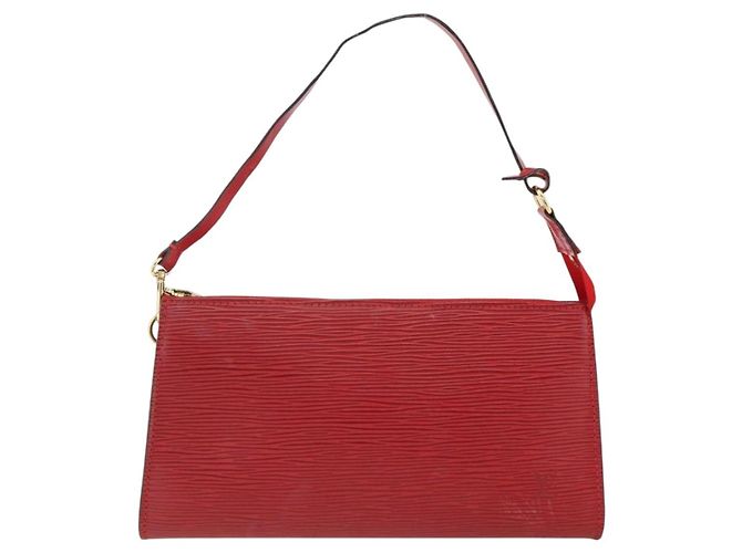 LOUIS VUITTON Pochette Accessori Epi Rossa M52947 LV Auth LNZ958 Rosso - vista 13