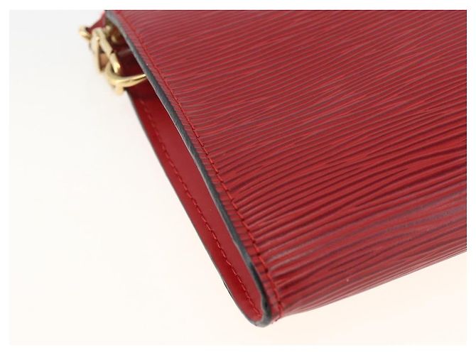 LOUIS VUITTON Pochette Accessori Epi Rossa M52947 LV Auth LNZ958 Rosso - vista 14