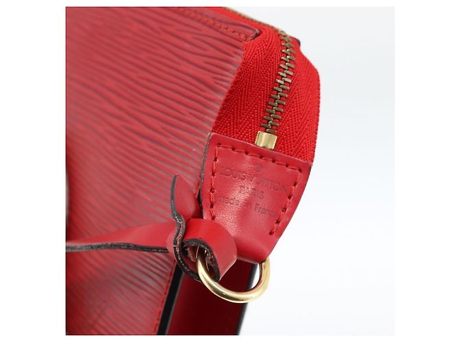 LOUIS VUITTON Pochette Accessori Epi Rossa M52947 LV Auth LNZ958 Rosso - vista 17