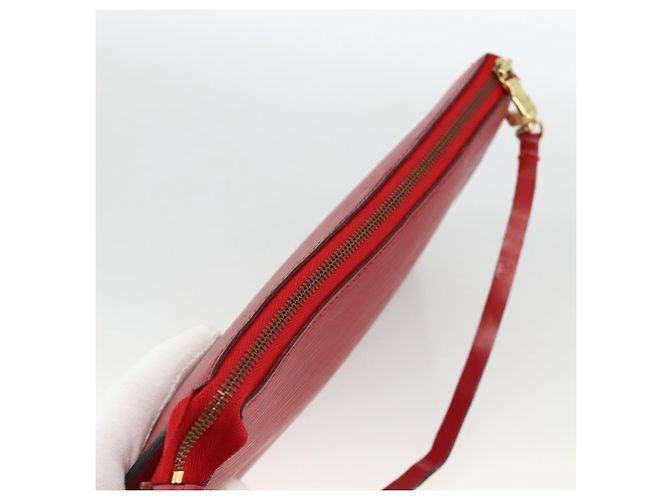 LOUIS VUITTON Pochette Accessori Epi Rossa M52947 LV Auth LNZ958 Rosso - vista 6