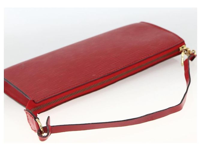 LOUIS VUITTON Pochette Accessori Epi Rossa M52947 LV Auth LNZ958 Rosso - vista 7