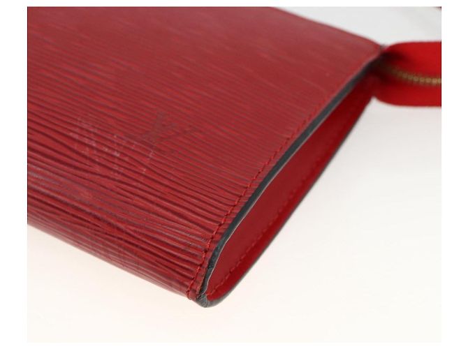 LOUIS VUITTON Pochette Accessori Epi Rossa M52947 LV Auth LNZ958 Rosso - vista 9