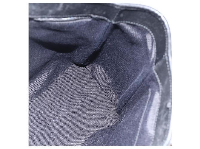 Borsa tote Gancini in tela nera e argento Salvatore Ferragamo Auth ka3385 Nero - vista 17