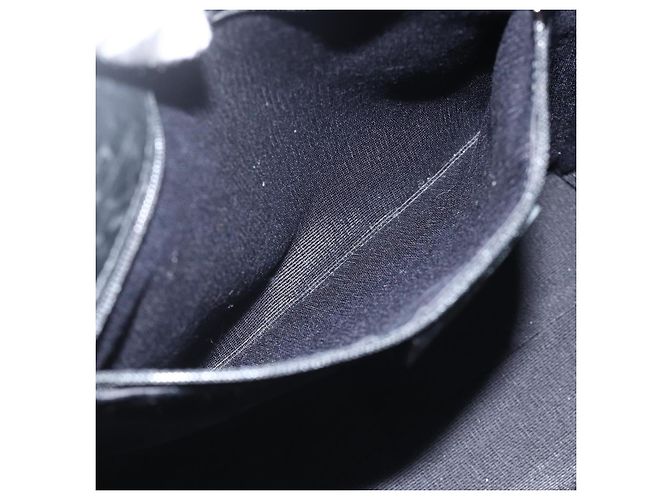 Borsa tote Gancini in tela nera e argento Salvatore Ferragamo Auth ka3385 Nero - vista 20