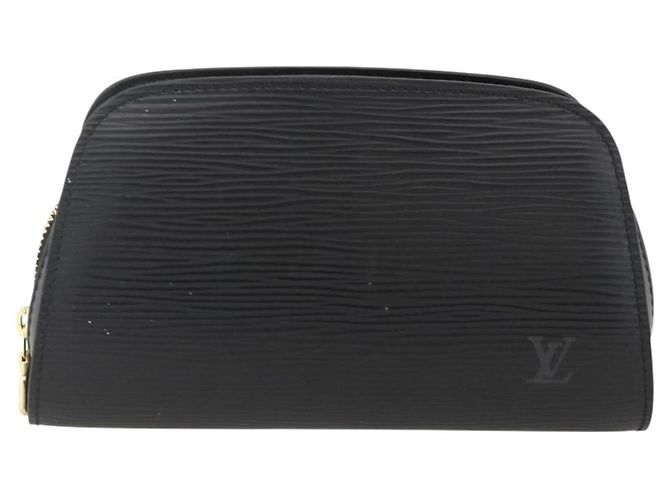 LOUIS VUITTON Pochette Dauphine PM Epi Nera M48442 LV Auth bs34183 Nero - vista 13