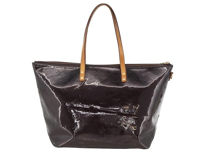 LOUIS VUITTON Sac Tote Bellevue GM Monogram Vernis Amarante M93589 Auth BSZ599 Bordeaux - vue 2