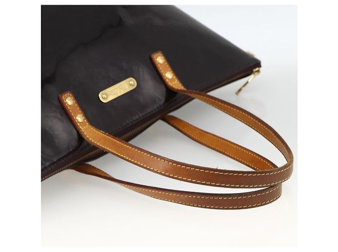 LOUIS VUITTON Sac Tote Bellevue GM Monogram Vernis Amarante M93589 Auth BSZ599 Bordeaux - vue 7
