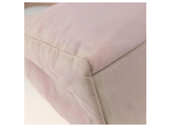 PRADA Bolso de mano de nailon rosa plateado Auth AMZ341 Plata - vista 16