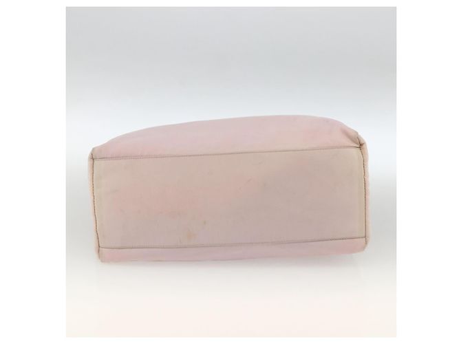 PRADA Bolso de mano de nailon rosa plateado Auth AMZ341 Plata - vista 5