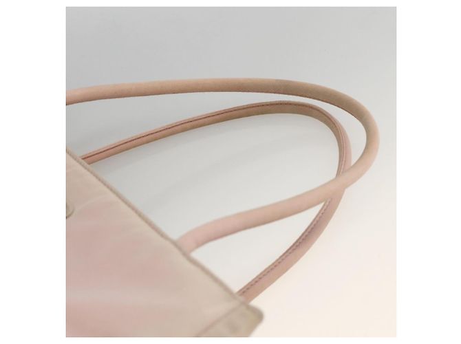 PRADA Bolso de mano de nailon rosa plateado Auth AMZ341 Plata - vista 8