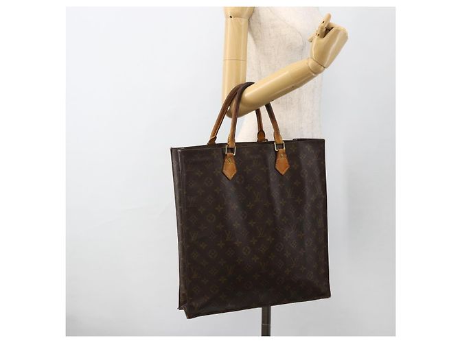 LOUIS VUITTON Borsa Sac Plat Monogram M51140 LV Auth gh1978 Monogramma - vista 19