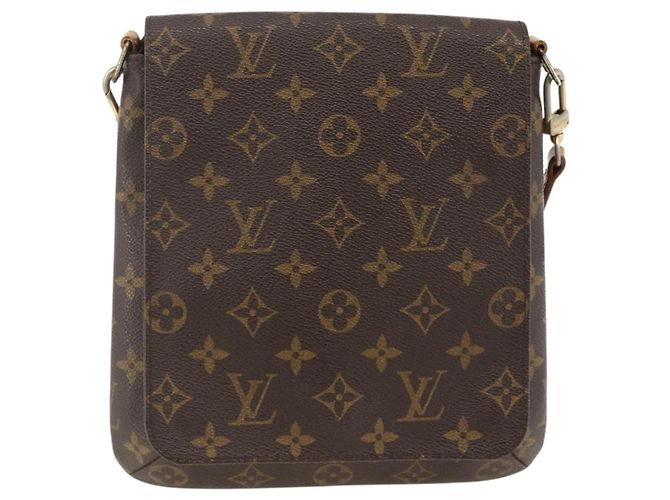 LOUIS VUITTON Bolsa de Ombro Longa Monogram Musette Salsa M51387 LV Auth AMZ347 Monograma - vista 13