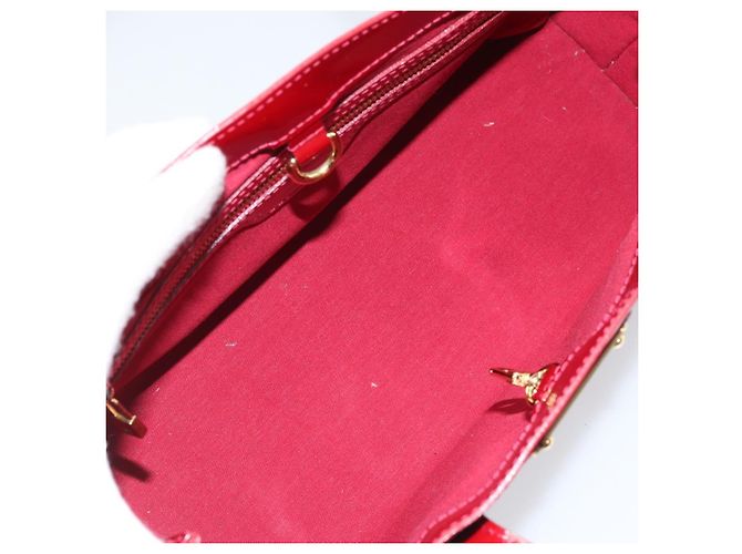 LOUIS VUITTON Monogram Vernis Wilshire PM Tasche Pomme D'amour M93642 Auth BA11677 Rot - Ansicht 11
