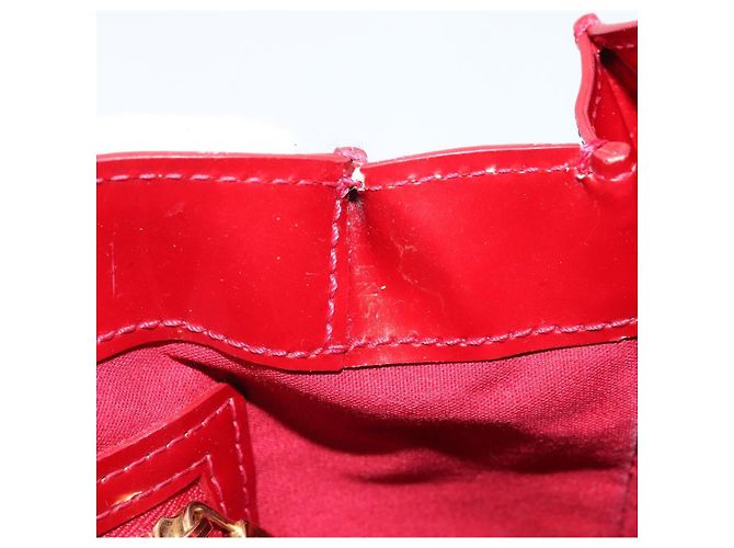 LOUIS VUITTON Monogram Vernis Wilshire PM Tasche Pomme D'amour M93642 Auth BA11677 Rot - Ansicht 12
