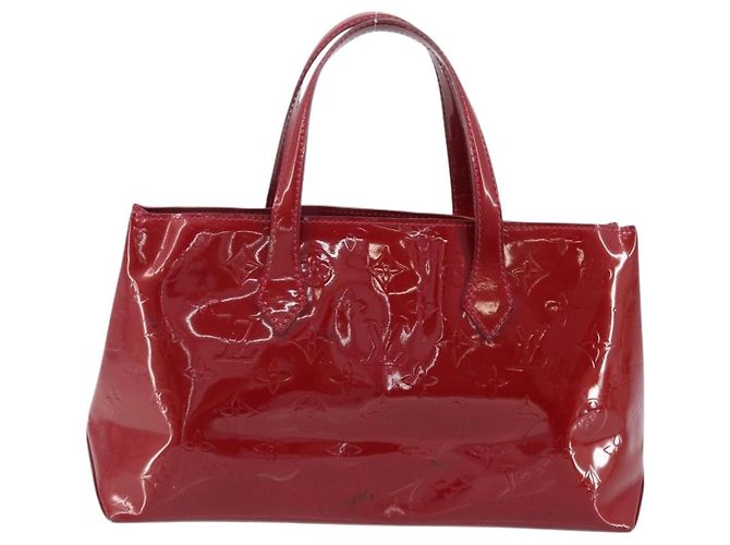 LOUIS VUITTON Monogram Vernis Wilshire PM Tasche Pomme D'amour M93642 Auth BA11677 Rot - Ansicht 2