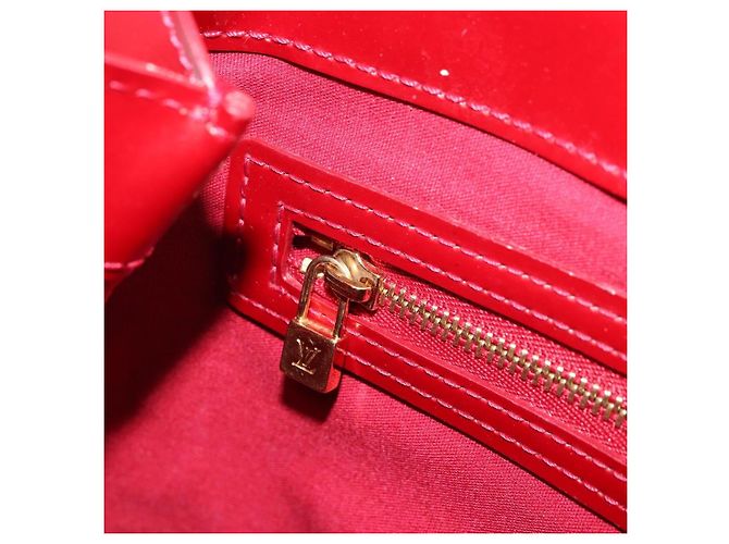 LOUIS VUITTON Monogram Vernis Wilshire PM Tasche Pomme D'amour M93642 Auth BA11677 Rot - Ansicht 21