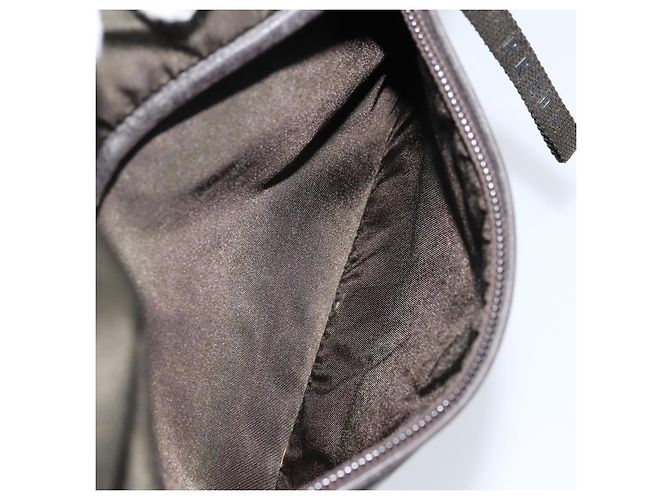 PRADA Schultertasche Nylon Khaki Silber Authentisch BSZ053 - Ansicht 11