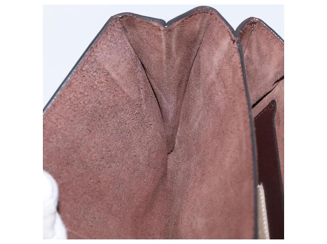 VALENTINO Borsa a Spalla con Catena Pelle Marrone Oro Auth ka3408A D'oro - vista 22