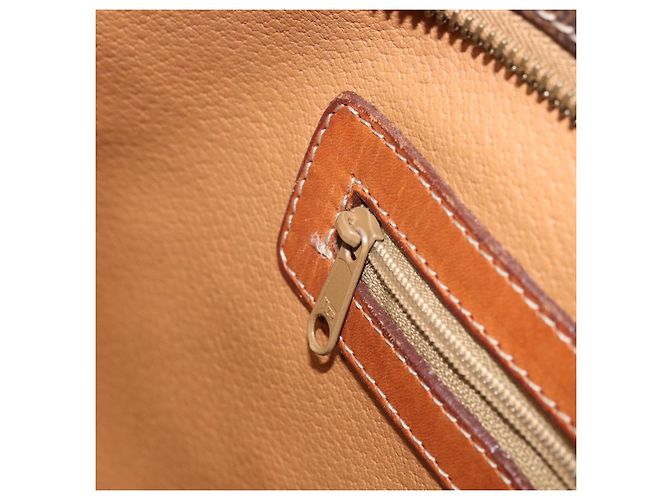Céline Borsa tote in tela Macadam CELINE in pelle PVC marrone oro Auth bs34007 D'oro - vista 21