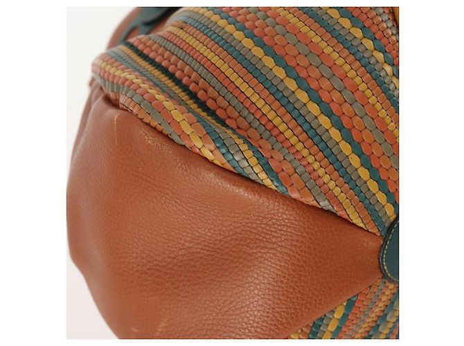 Autre Marque Borsa a Spalla DELVAUX in Pelle Verde Oro Auth BSZ321 D'oro - vista 14