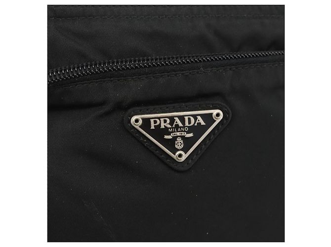 Borsa a Spalla PRADA Nylon Nero Argento Autentica ep13949 - vista 18