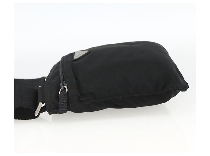 Borsa a Spalla PRADA Nylon Nero Argento Autentica ep13949 - vista 3