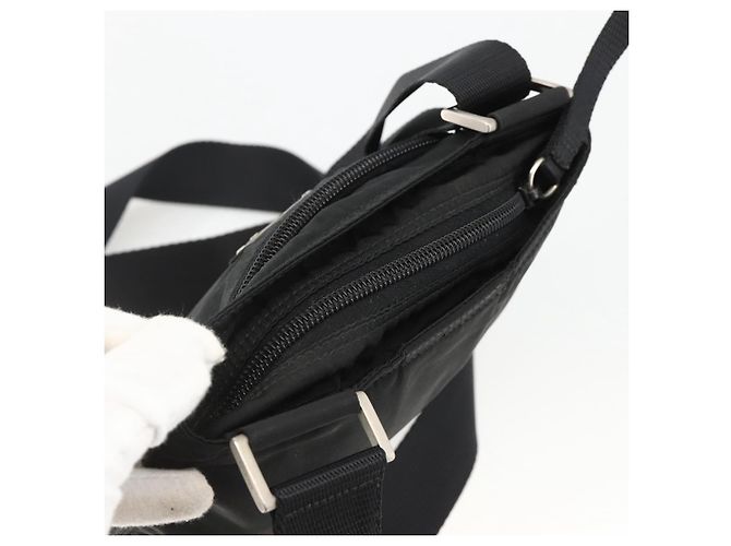 Borsa a Spalla PRADA Nylon Nero Argento Autentica ep13949 - vista 6