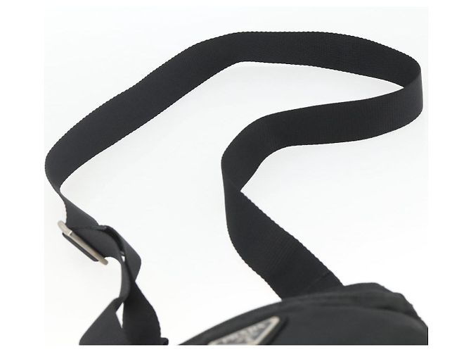 Borsa a Spalla PRADA Nylon Nero Argento Autentica ep13949 - vista 8