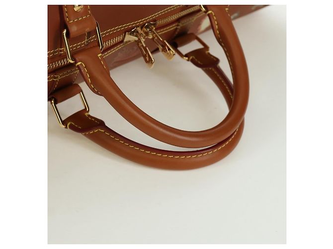 LOUIS VUITTON Borsa Keepall Bandoulière 55 Catgram Pelle M52951 LV Auth 156736SM Marrone - vista 7