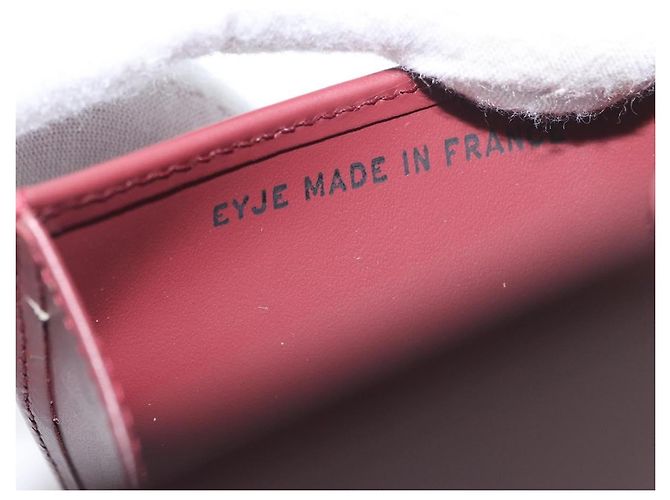 Monedero de cuero burdeos Must Line de CARTIER con dorado Auth am11082A - vista 11