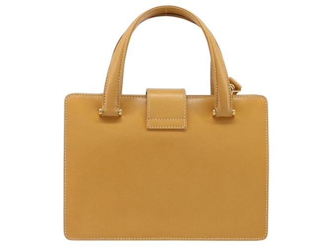 Borsa a mano GUCCI in pelle 2 in 1 beige oro Auth 173886 D'oro - vista 2