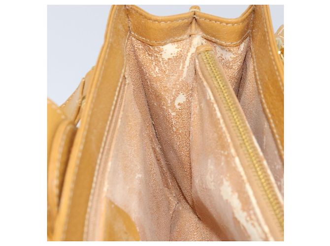 Borsa a mano GUCCI in pelle 2 in 1 beige oro Auth 173886 D'oro - vista 22