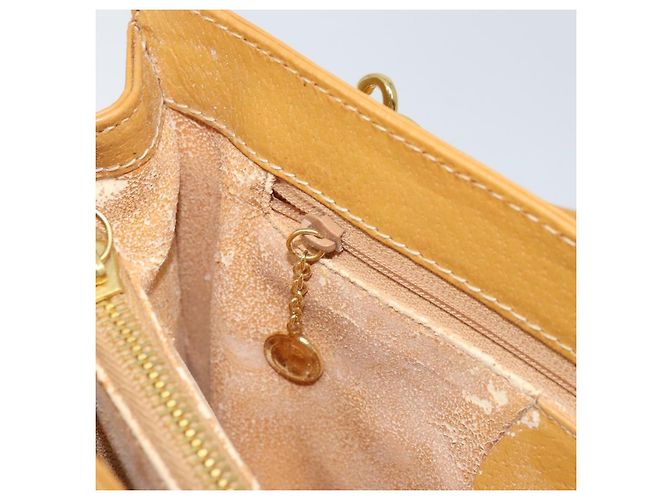 Borsa a mano GUCCI in pelle 2 in 1 beige oro Auth 173886 D'oro - vista 24