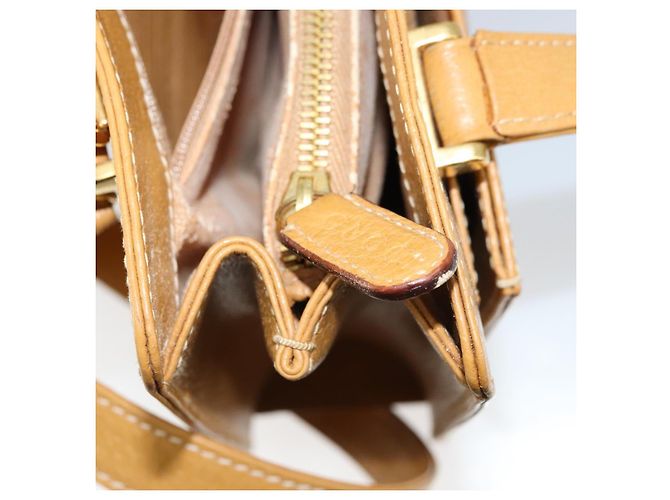 Borsa a mano GUCCI in pelle 2 in 1 beige oro Auth 173886 D'oro - vista 26