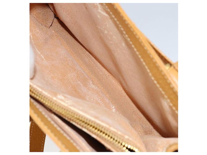 Borsa a mano GUCCI in pelle 2 in 1 beige oro Auth 173886 D'oro - vista 28