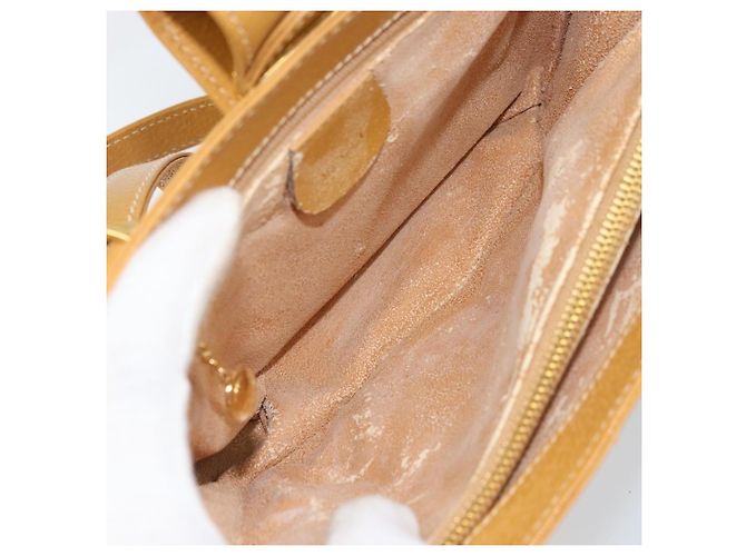 Borsa a mano GUCCI in pelle 2 in 1 beige oro Auth 173886 D'oro - vista 9