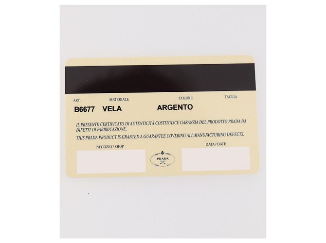 Zaino PRADA in nylon azzurro chiaro argento autentico hk3498A Blu chiaro - vista 12