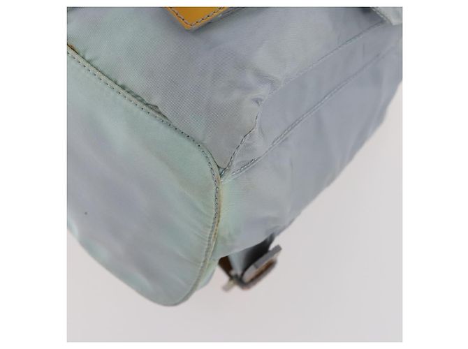 Zaino PRADA in nylon azzurro chiaro argento autentico hk3498A Blu chiaro - vista 16