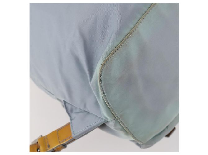 Zaino PRADA in nylon azzurro chiaro argento autentico hk3498A Blu chiaro - vista 19