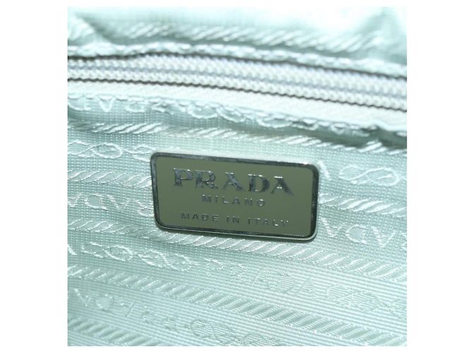 Zaino PRADA in nylon azzurro chiaro argento autentico hk3498A Blu chiaro - vista 26