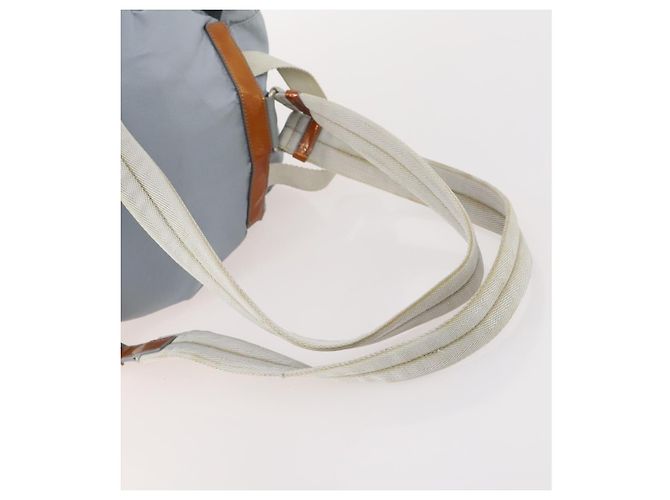 Zaino PRADA in nylon azzurro chiaro argento autentico hk3498A Blu chiaro - vista 8