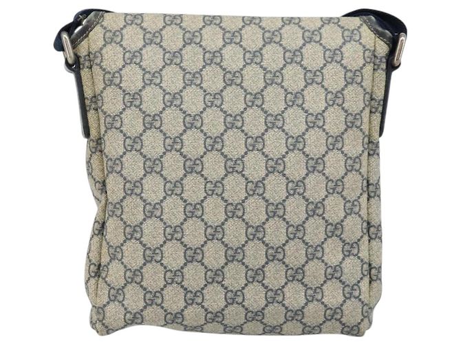 Gucci Borsa a Spalla GG Supreme in Pelle PVC Navy 223666 Auth am10999 Blu navy - vista 2