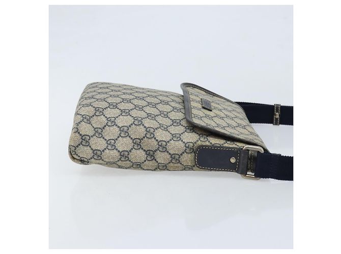 Gucci Borsa a Spalla GG Supreme in Pelle PVC Navy 223666 Auth am10999 Blu navy - vista 3