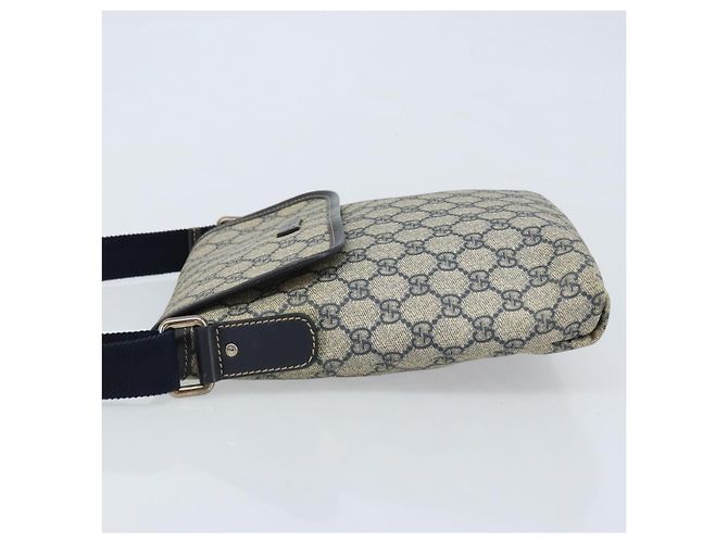 Gucci Borsa a Spalla GG Supreme in Pelle PVC Navy 223666 Auth am10999 Blu navy - vista 4
