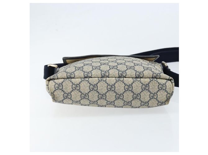 Gucci Borsa a Spalla GG Supreme in Pelle PVC Navy 223666 Auth am10999 Blu navy - vista 5