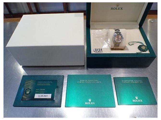 ROLEX Oyster PERPETUAL 28 rosa '21 276200 Uomo Argento - vista 12