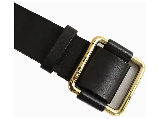Gucci Cinturón de cuero negro - vista 2